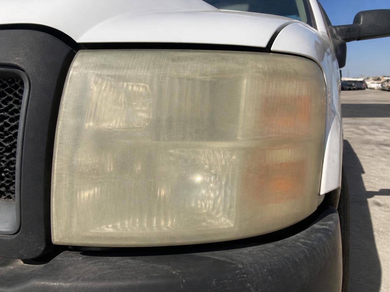 Work truck — Fort Worth headlight before restoration